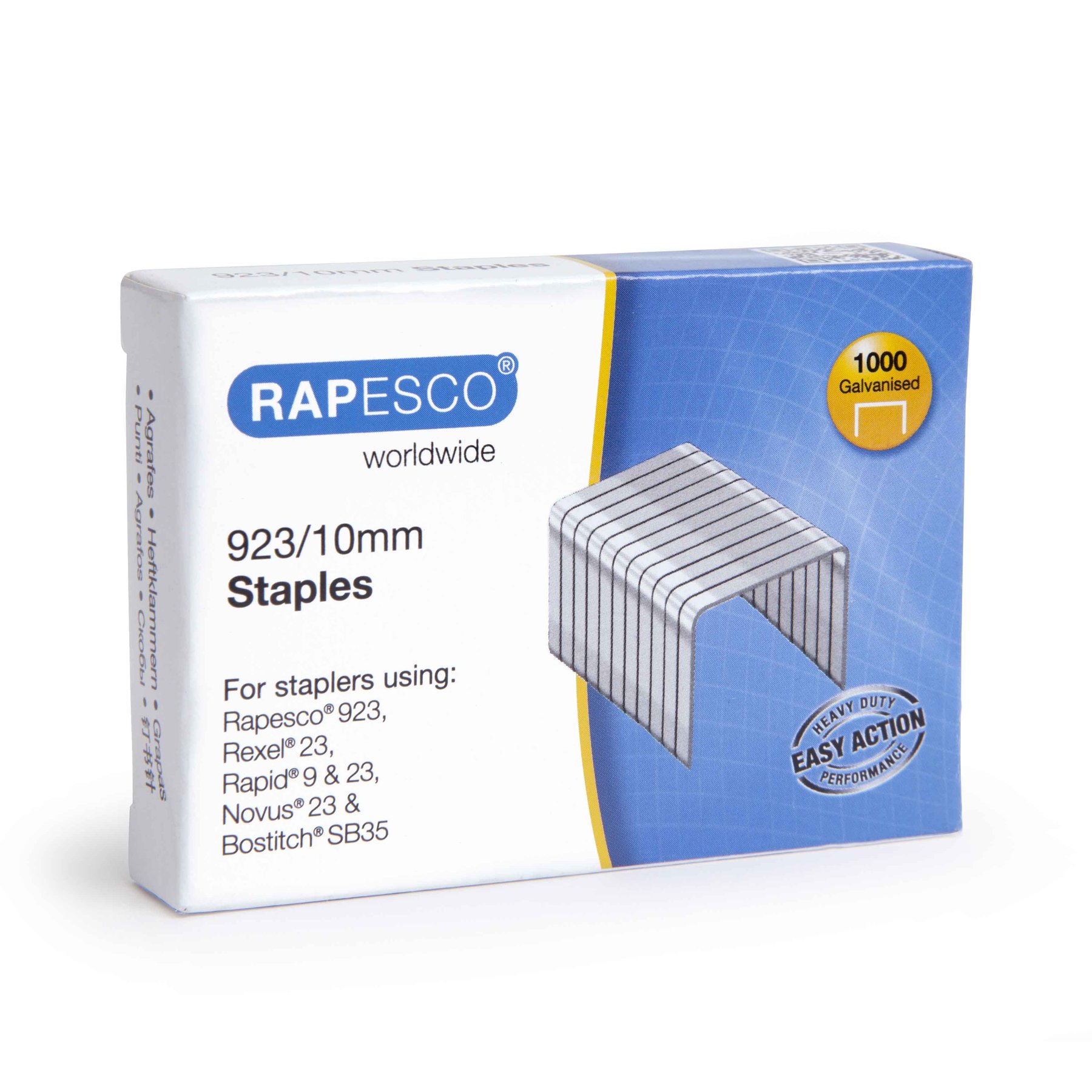 Rapesco Staples 23/10 mm, 1000 pcs