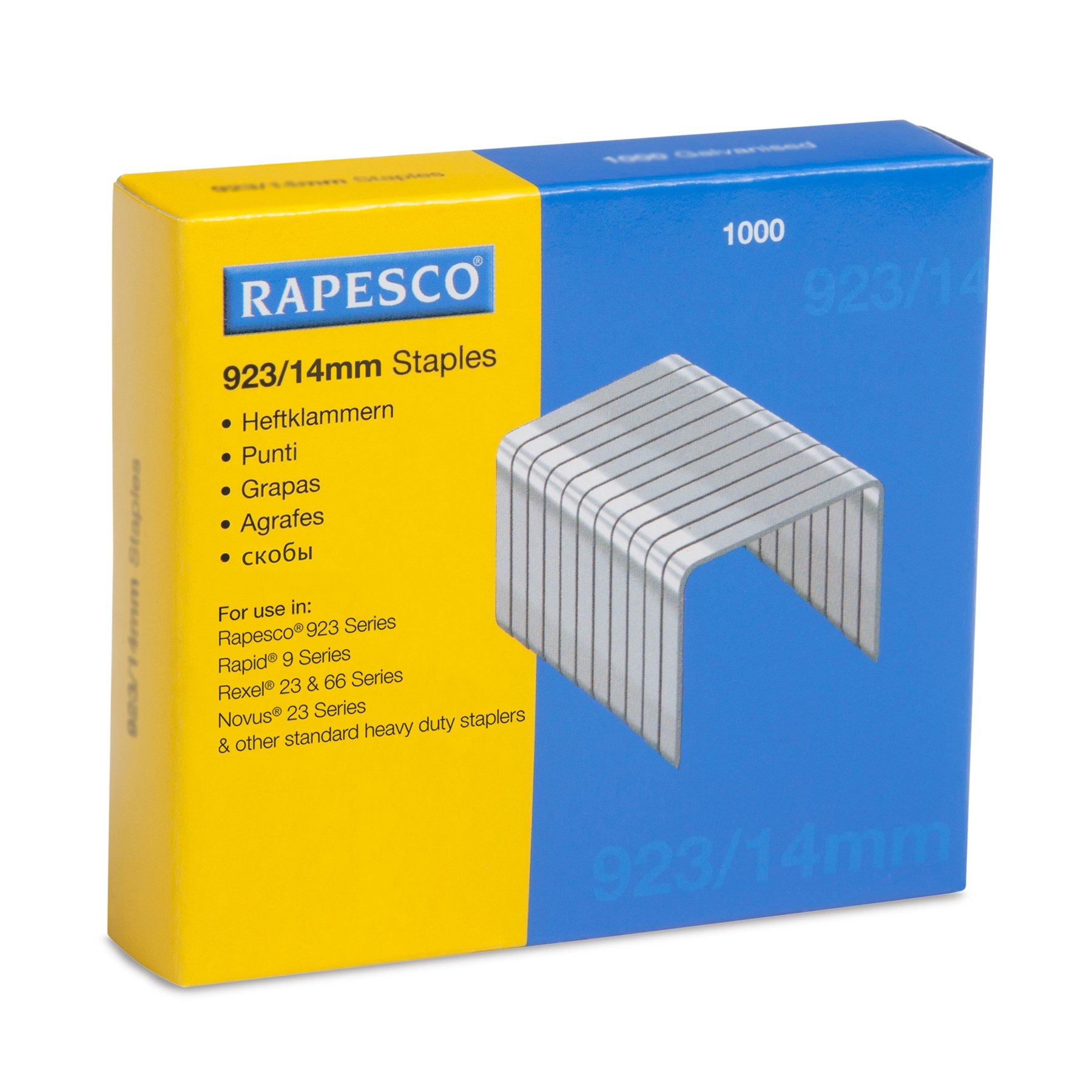 Rapesco Staples, size 23/14 mm, 1000 pcs