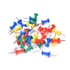 Foska Push pins, 25 mm, 200 pcs, assorted, in jar