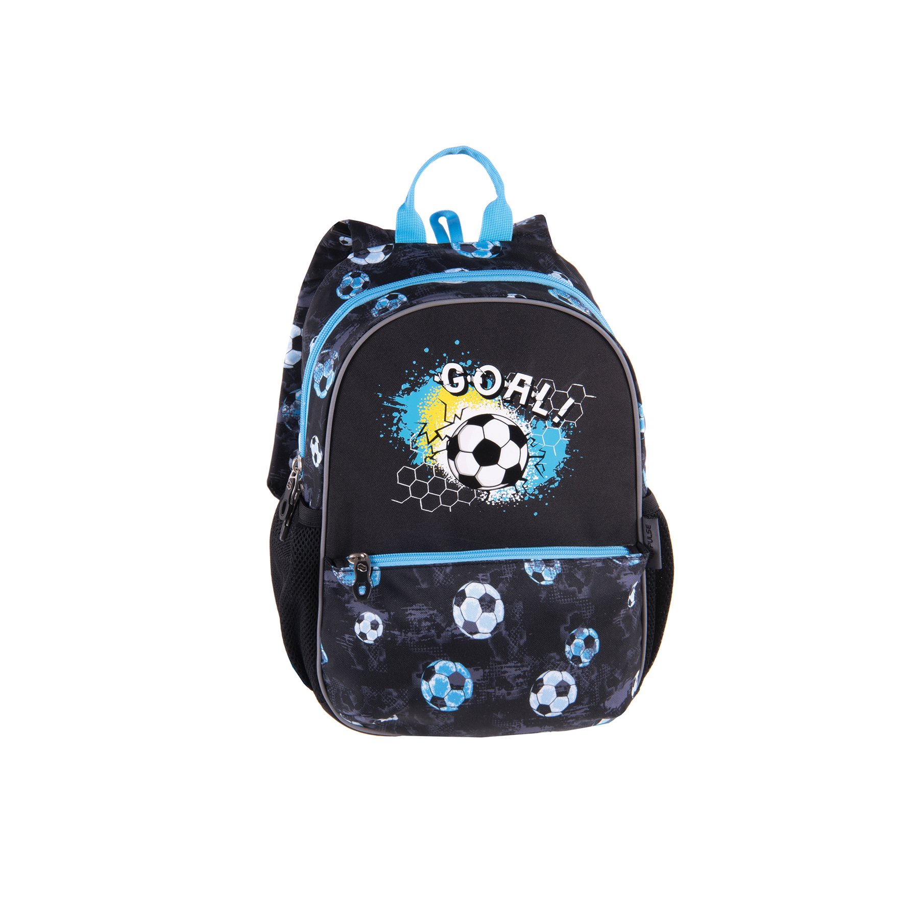 Pulse Backpack Junior Black Goal, black-blue