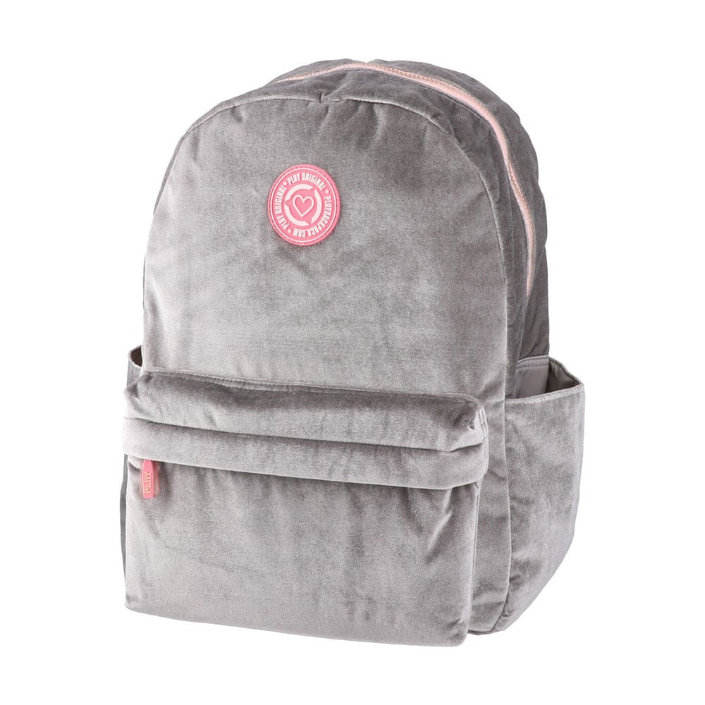 Play Pop Fashion Backpack, suede, grey
