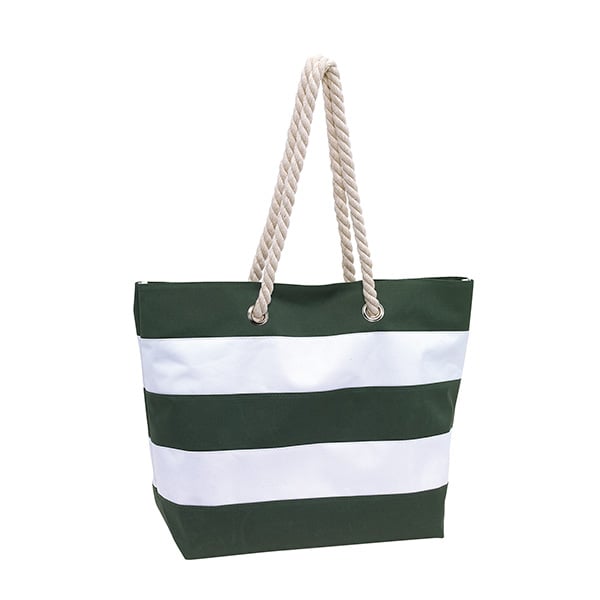 TOPS Beach bag Sylt, white-green
