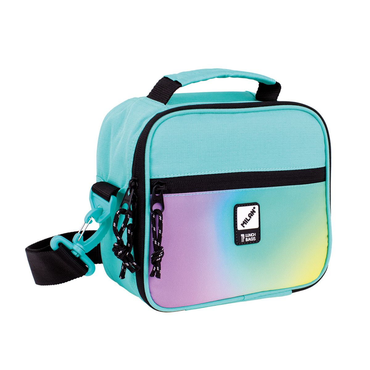 Milan Lunch Bag Sunset, with 3 containers, turquoise