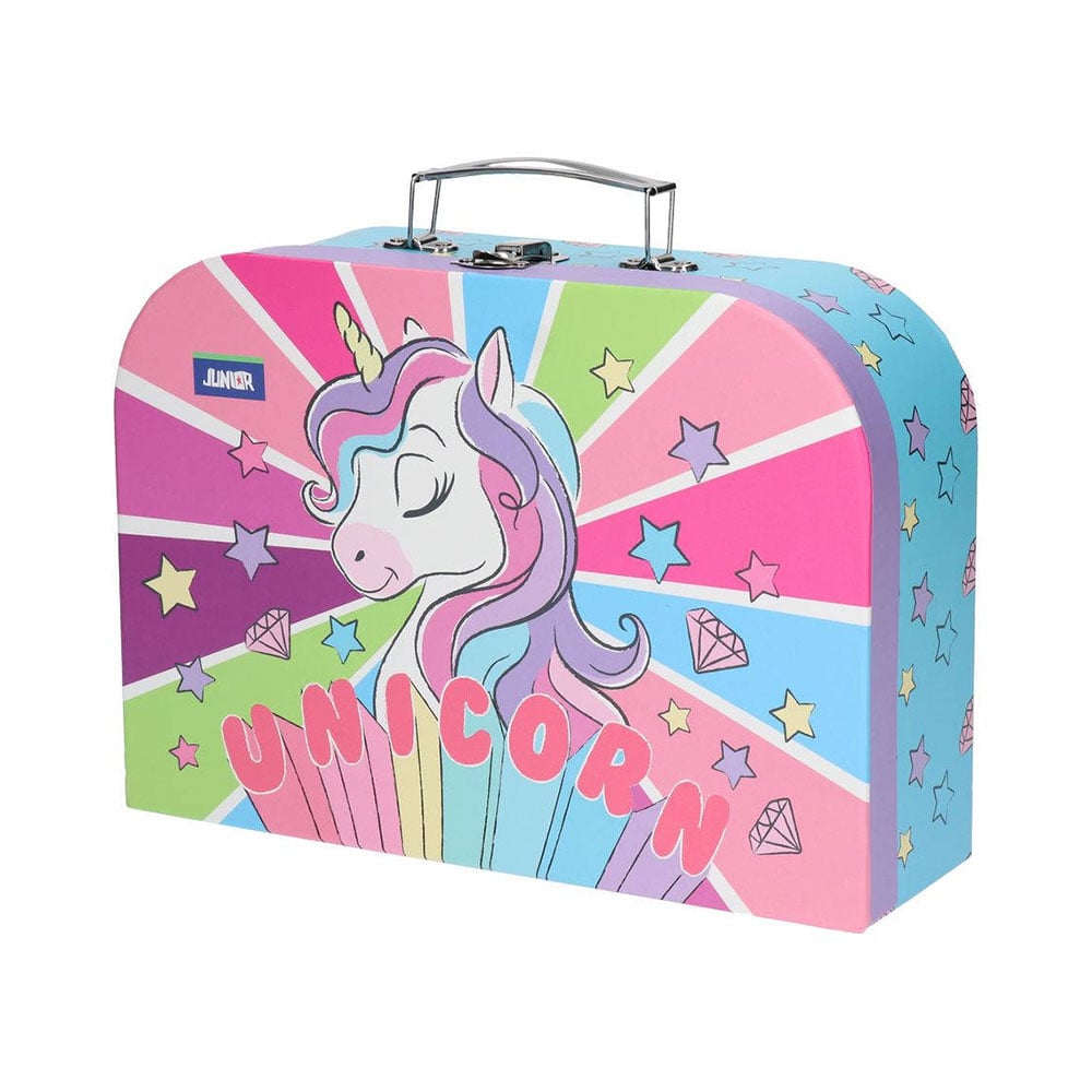 Junior Maleta Supplies Case, with handle, unicorn