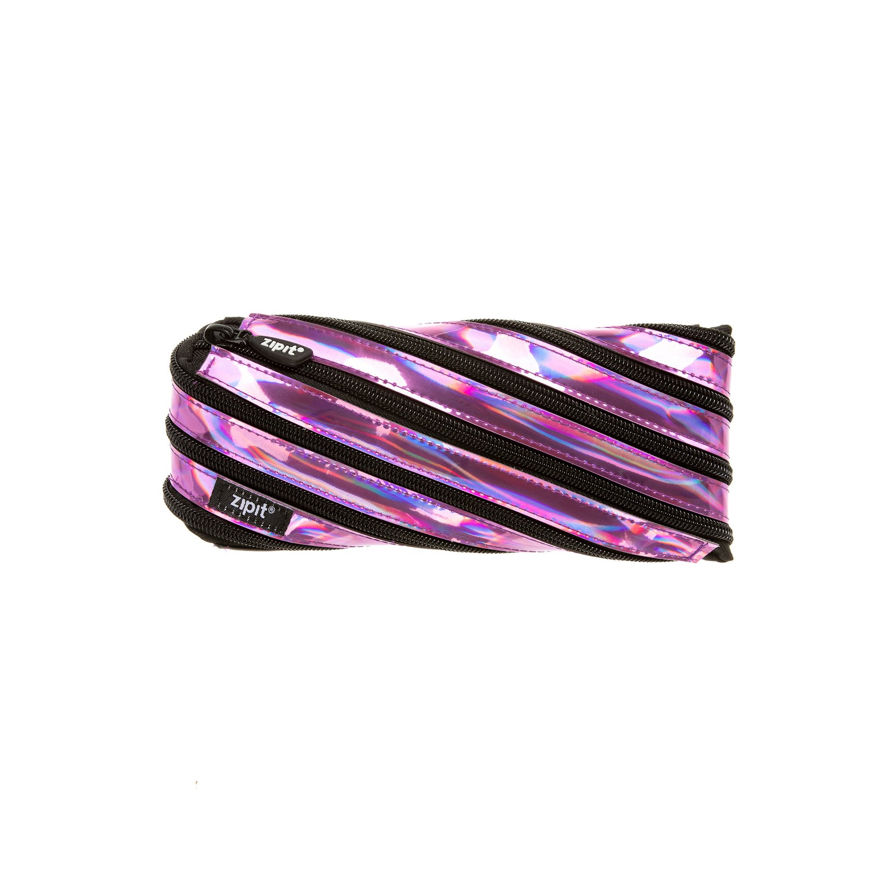 Zipit Pencil Case Metallic, medium, purple