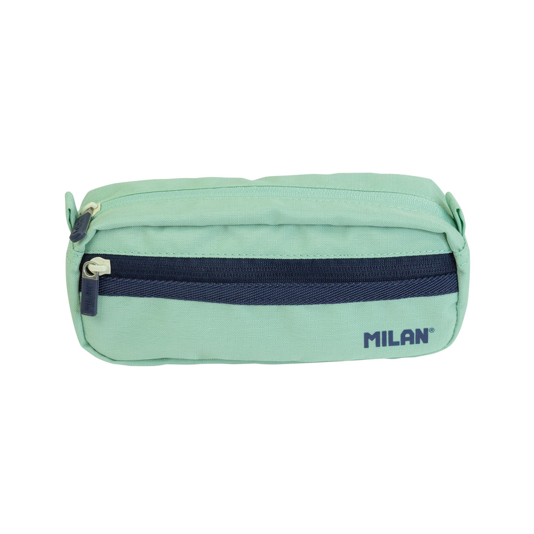 Milan Pencil case 1918, double zip, green