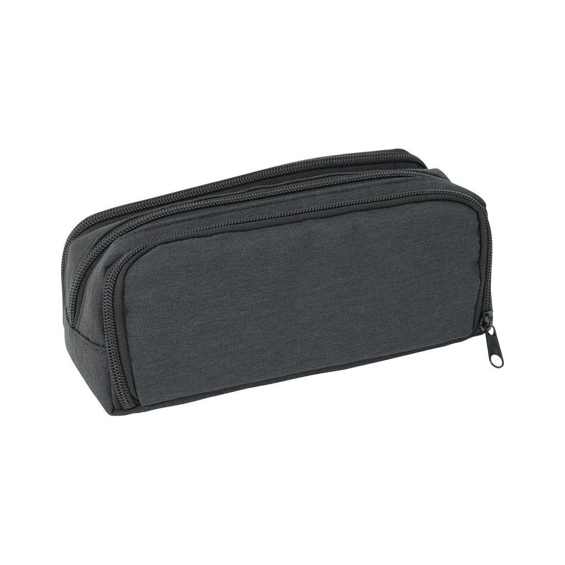 Eberhard Faber Pencil case, triple-zip, anthracite, empty