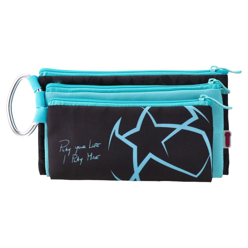 Statovac XL3 Pencil Case – Football, three zippers