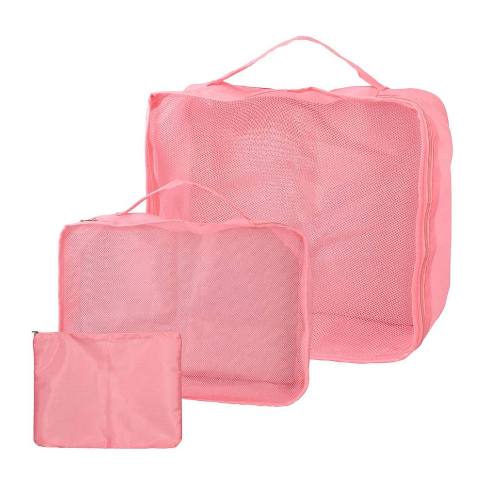 Empire Packy Travel Pouch Set, pink, 3 pcs