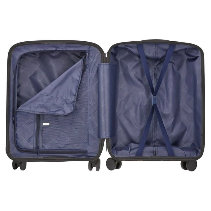 Empire Genova Suitcase, PP, Black, 3 Pieces