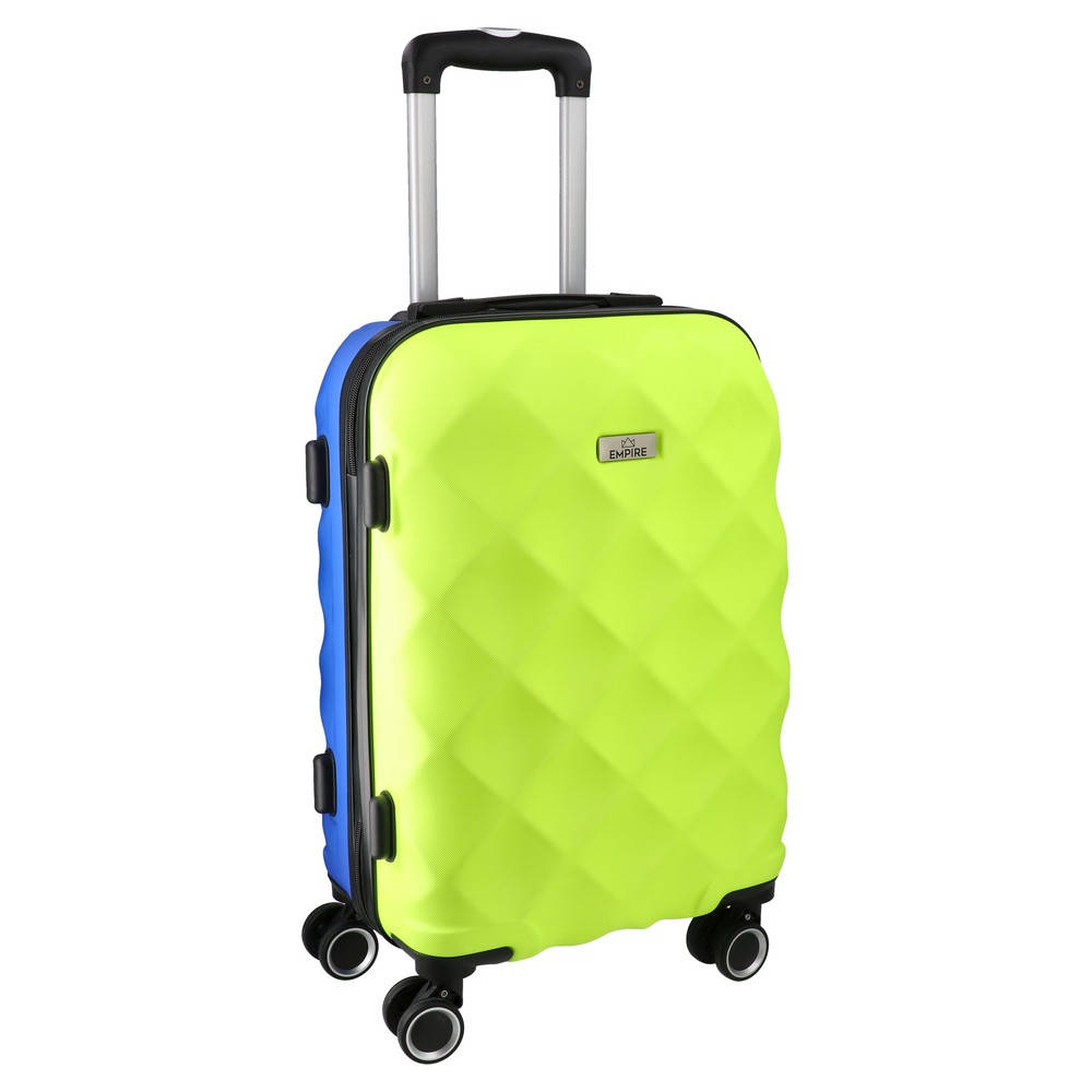 Empire Lyon Suitcase, Cabin, ABS, Yellow-Blue