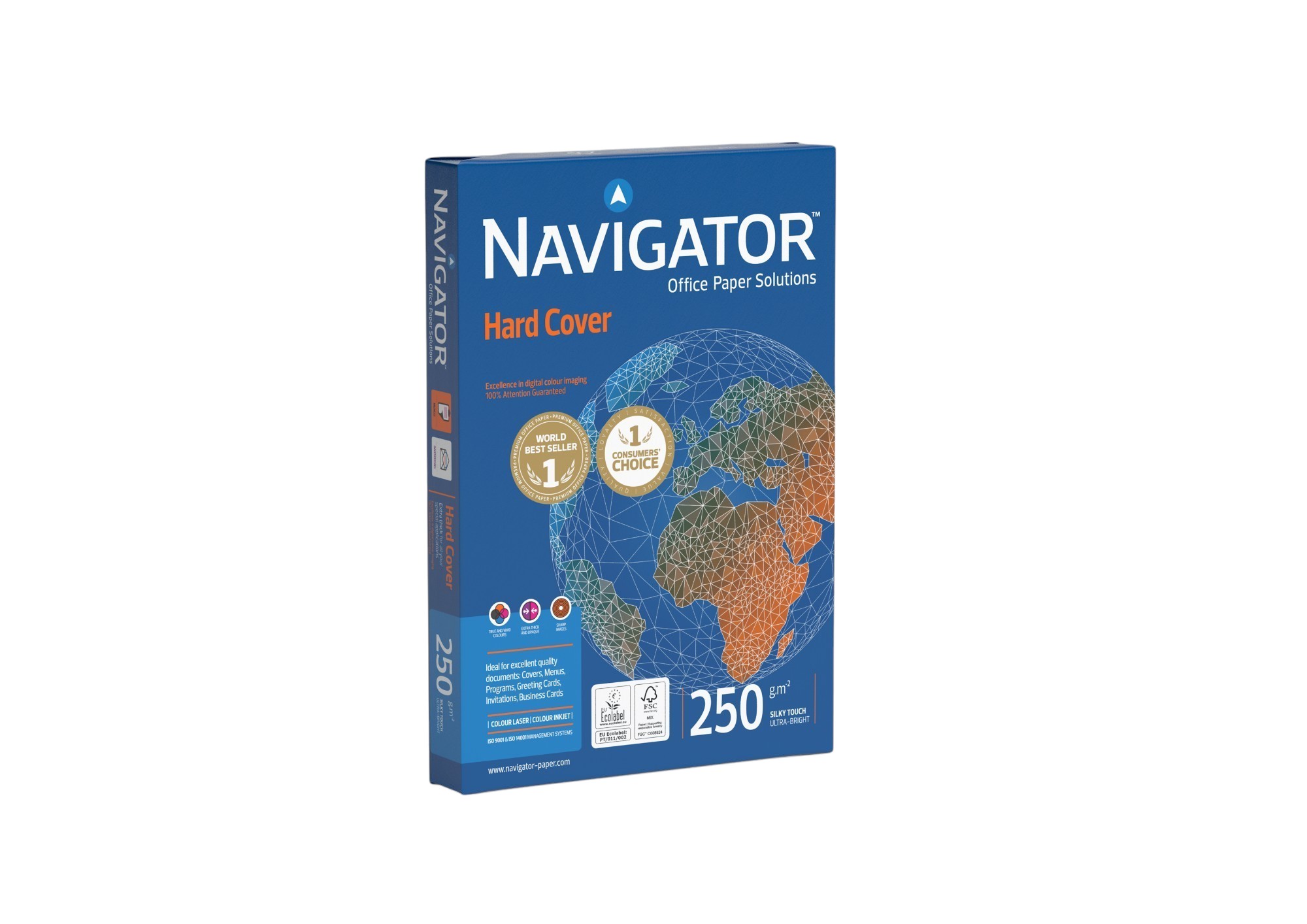 Navigator Copy Cardboard Hard Cover, A4, 250 g/m2, 125 sheets