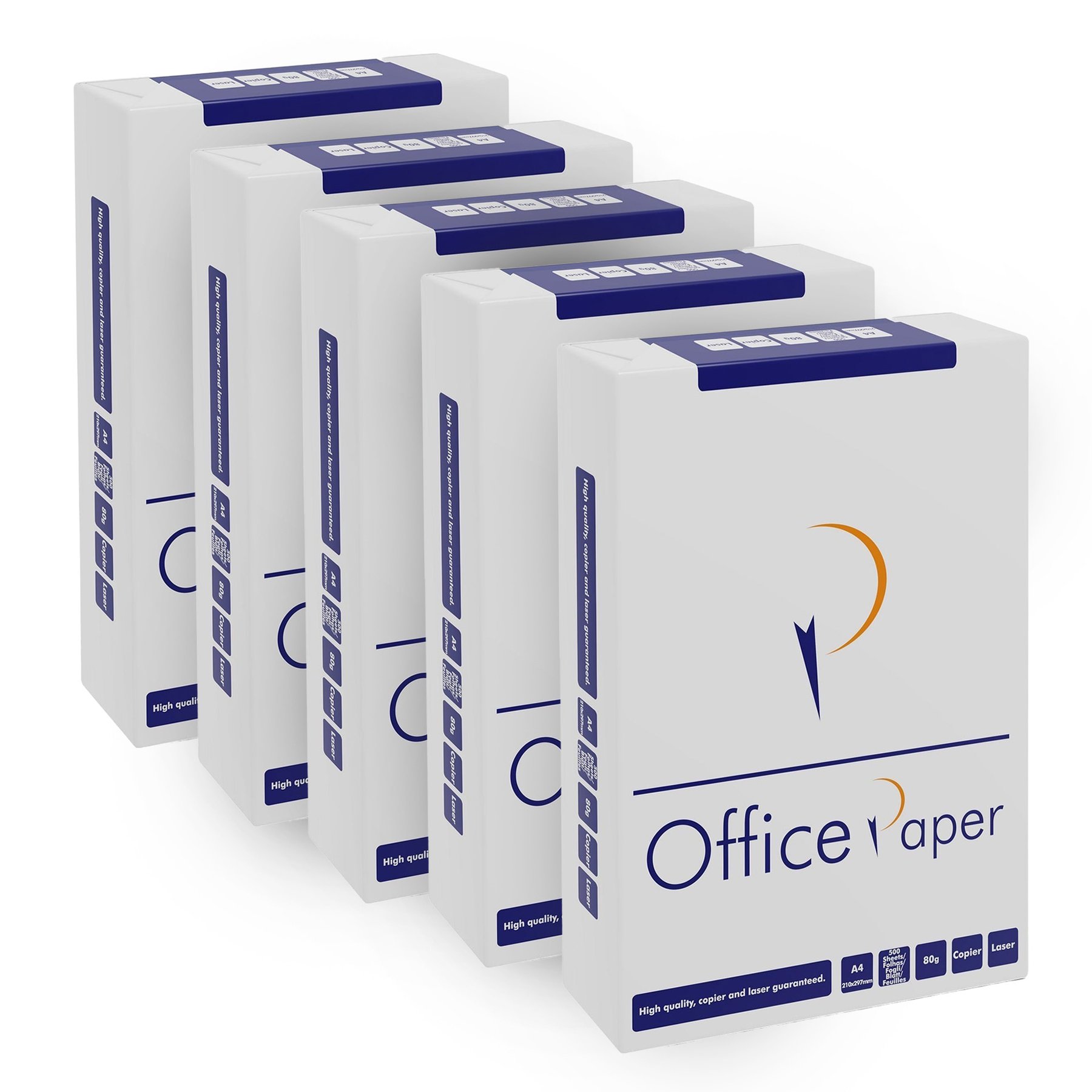 Copy paper Office Paper, A4, 80 g/m2, 500 sheets, 5 packs