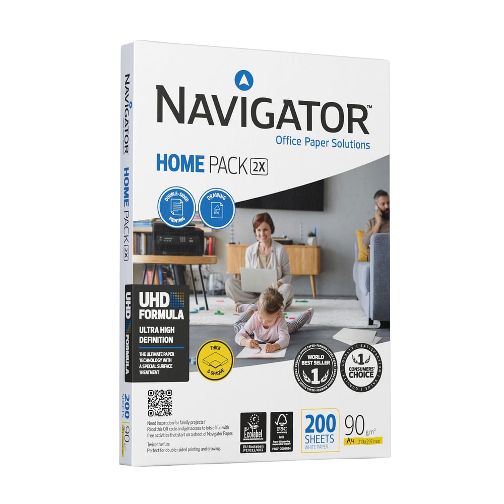 Navigator Copy Paper Expression Home Pack, A4, 90 g/m2, 200 sheets