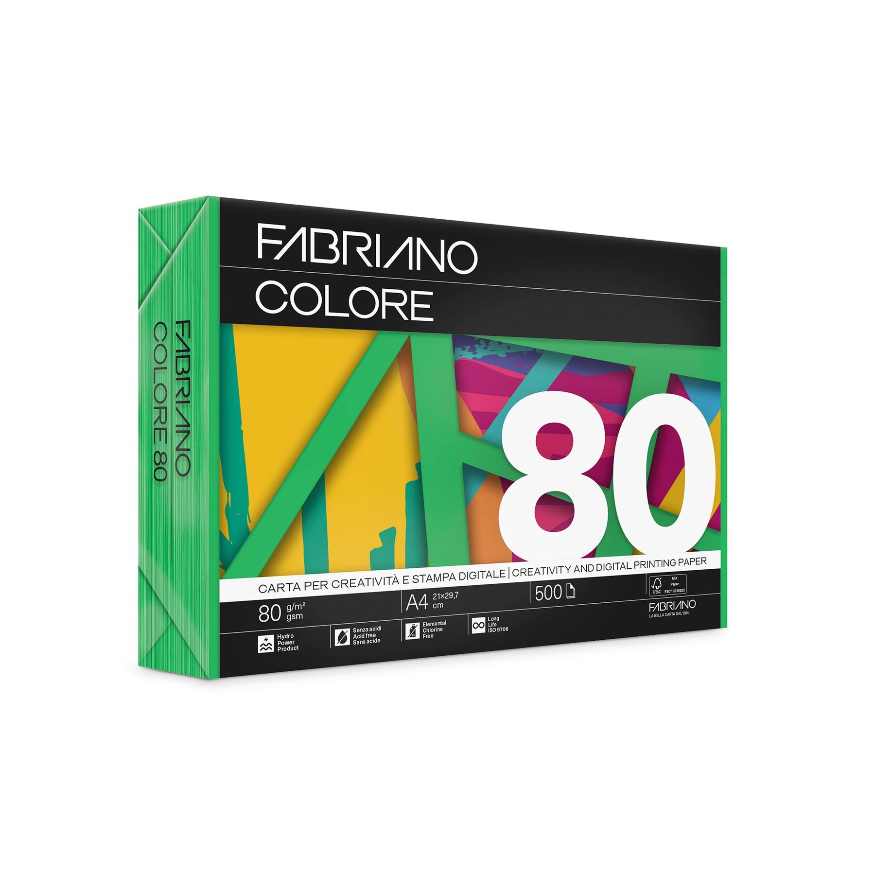 Fabriano Copy paper Colore, A4, 80 g/m?, green, 500 sheets