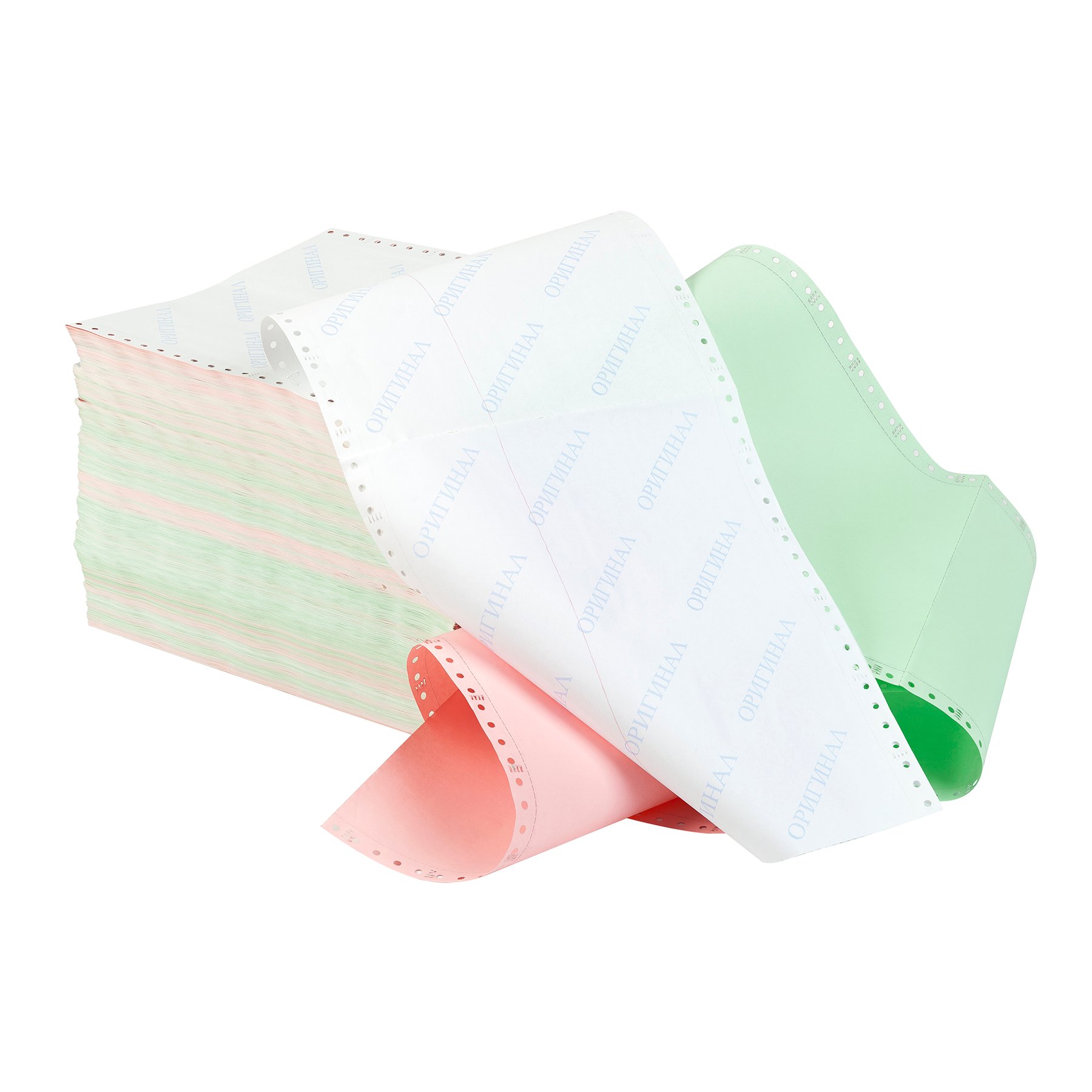 Office 1 Continuous printer paper, 240 mm, 11", 3-part, colored, “Original” imprint, 750 sets