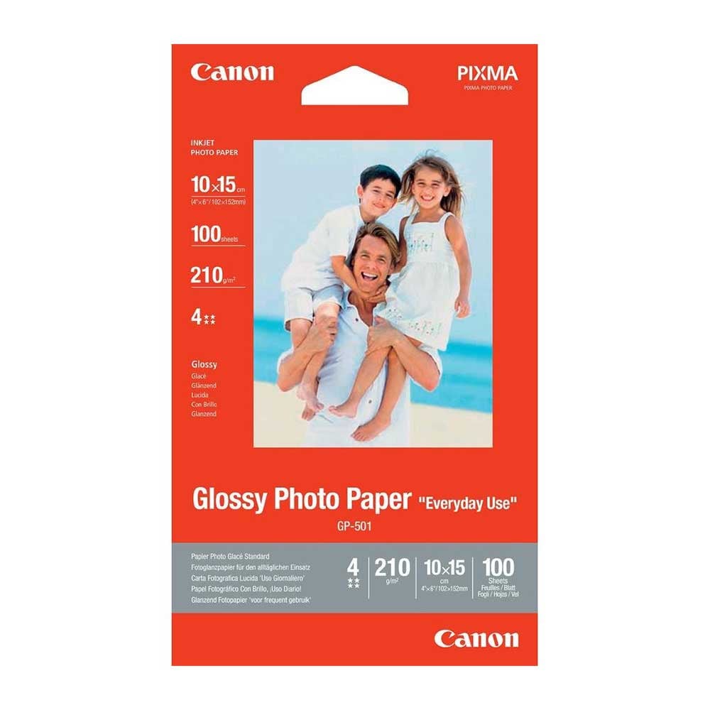 Photo Paper Glossy GP-501, 210 g/m?, 10 x 15 cm, 100 sheets