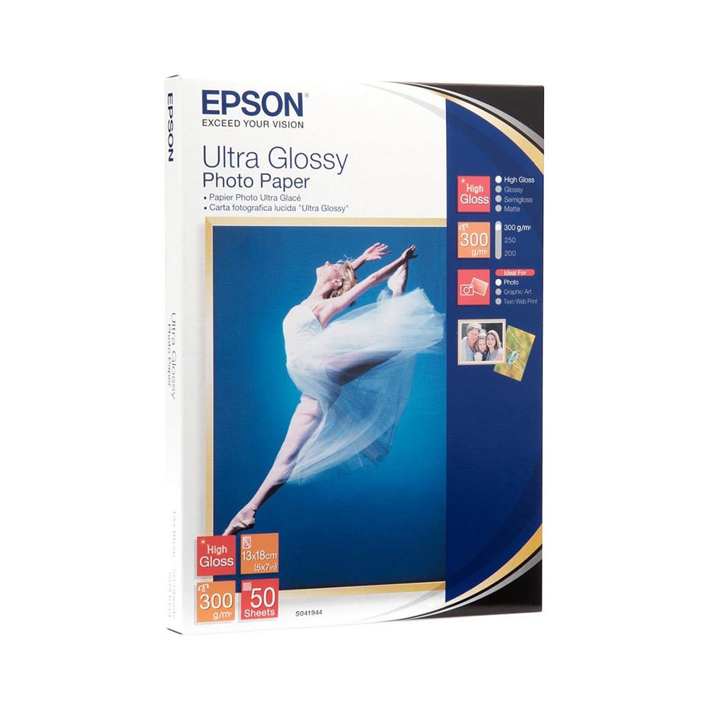 Epson Photo Paper Ultra Glossy S041944, 300 g/m2, 13 x 18 cm, 50 sheets