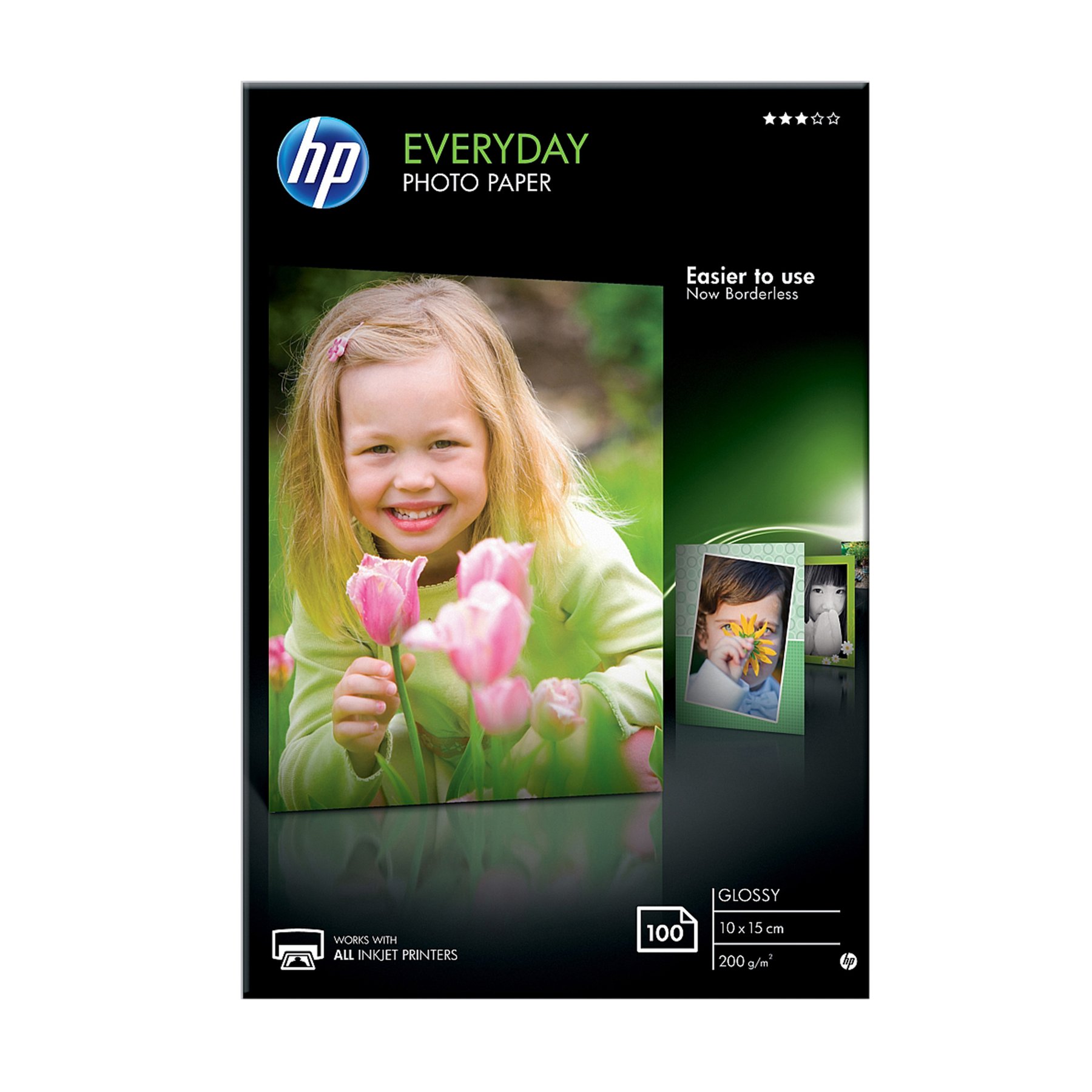 HP Photo paper CR757A, 10 x 15 cm, 200 g/m2, glossy, 100 sheets