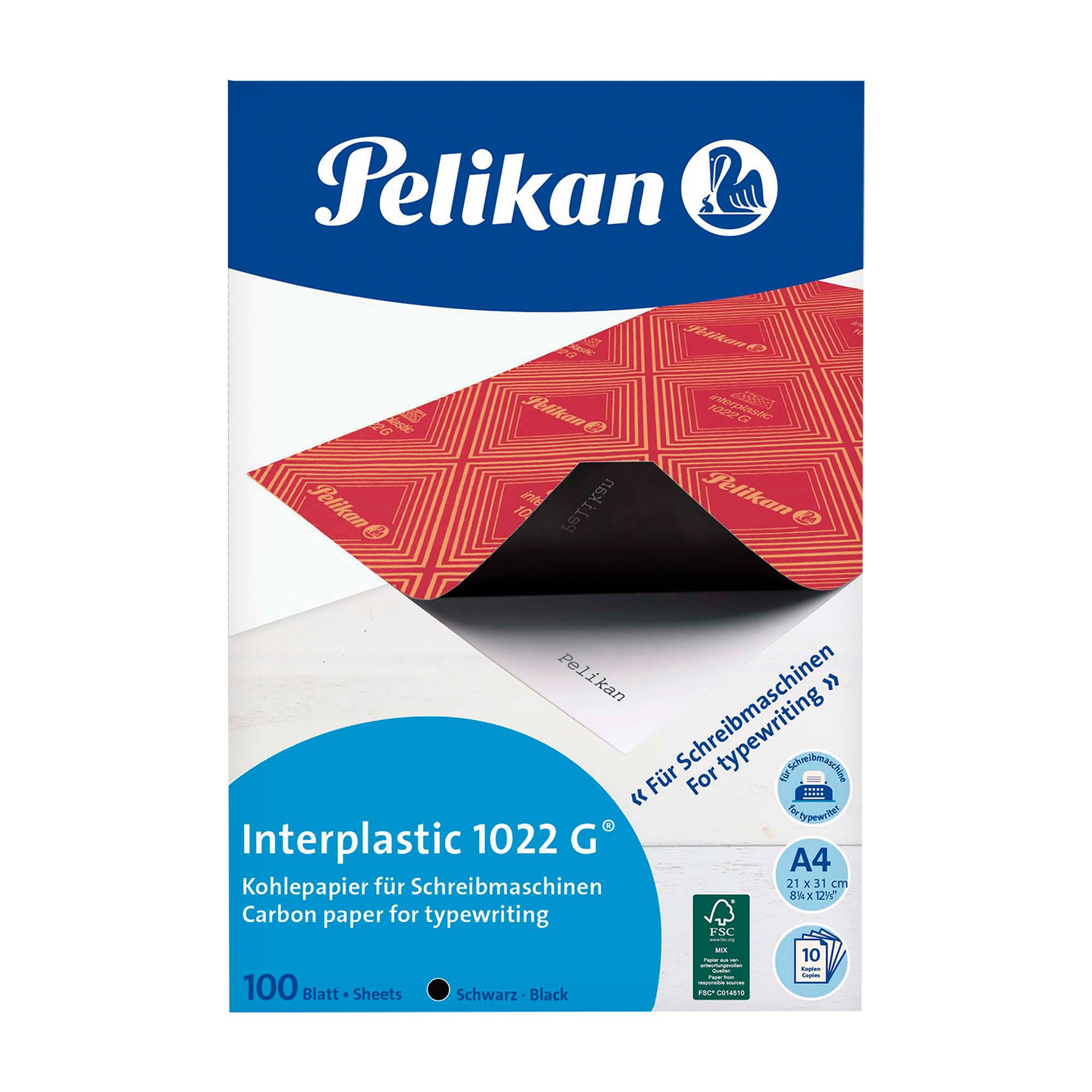 Pelikan Carbon paper for typewriting, A4, 100 sheets