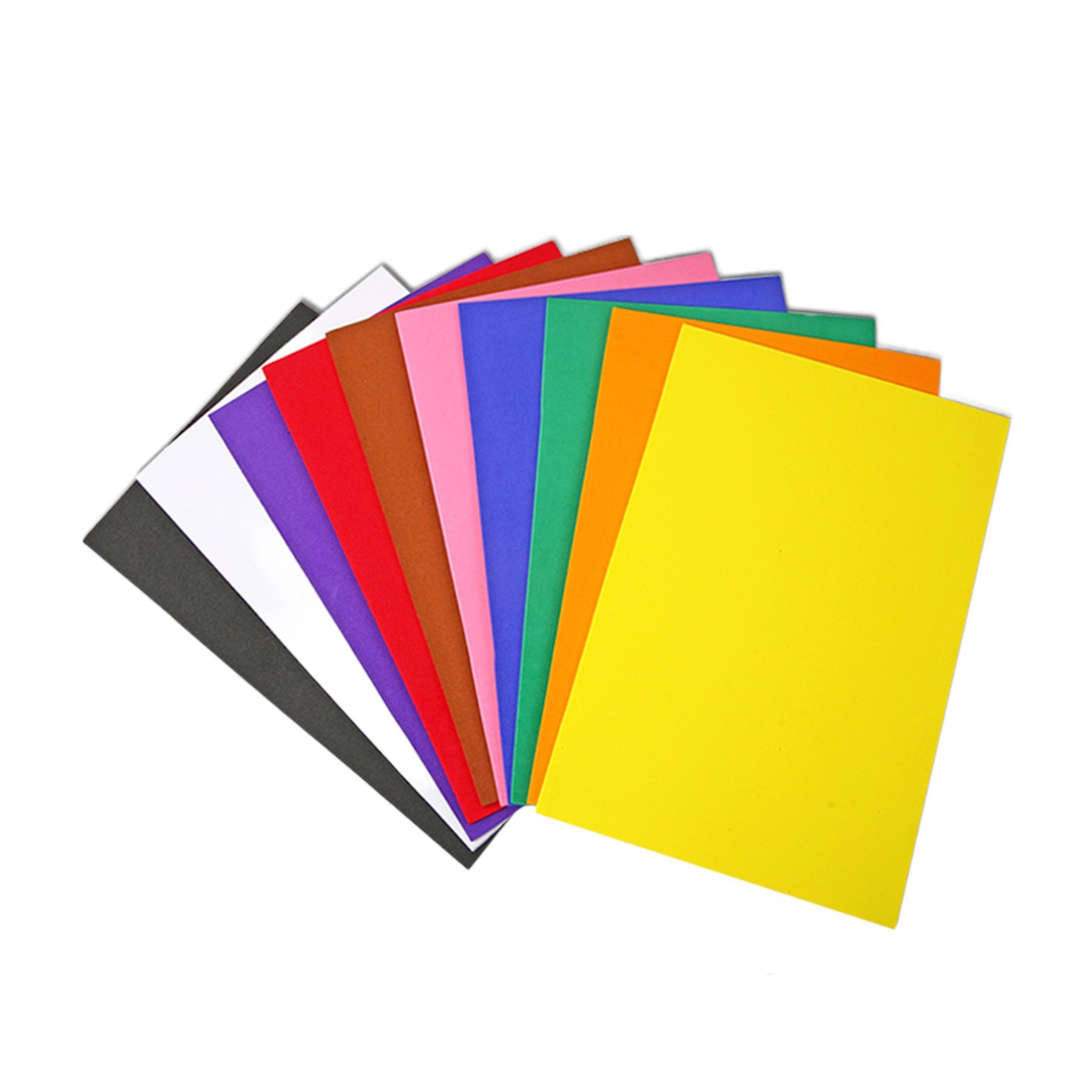 Foska EVA Foam Sheets Set, A4, 10 pieces
