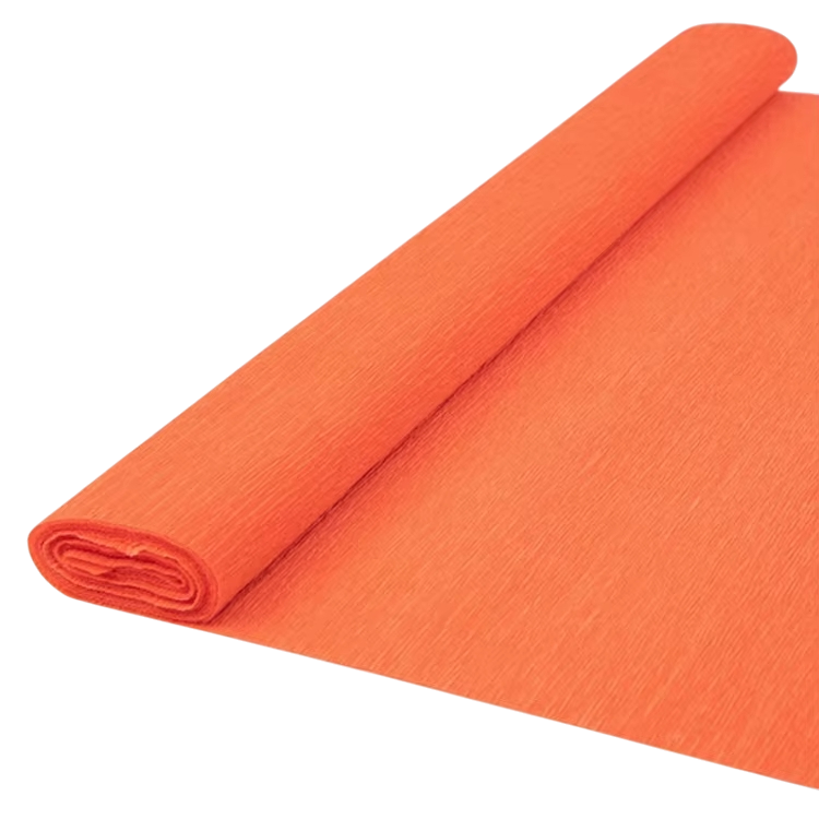 Foska Crepe Paper, 50 х 200 cm, 10 sheets, orange