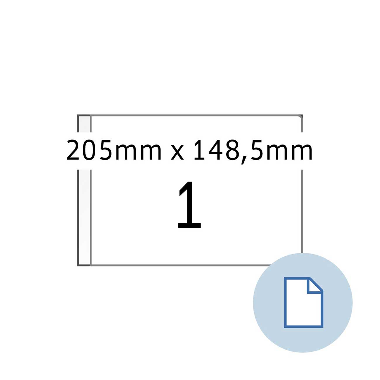 Herma Self-adhesive labels, A5, 205 ? 148.5 mm, 1000 sheets