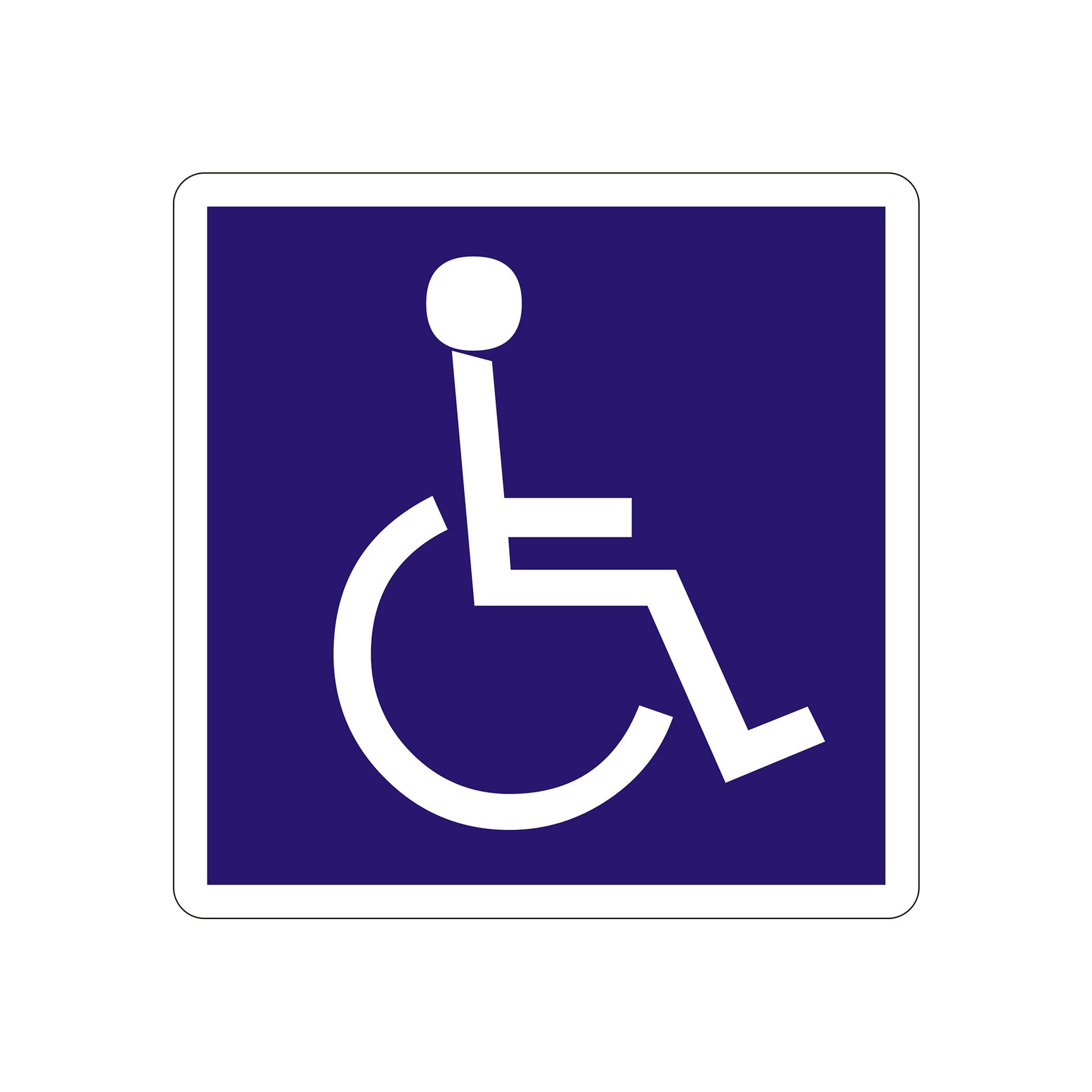 Office 1 Self-adhesive label, pictogram “Disabled”