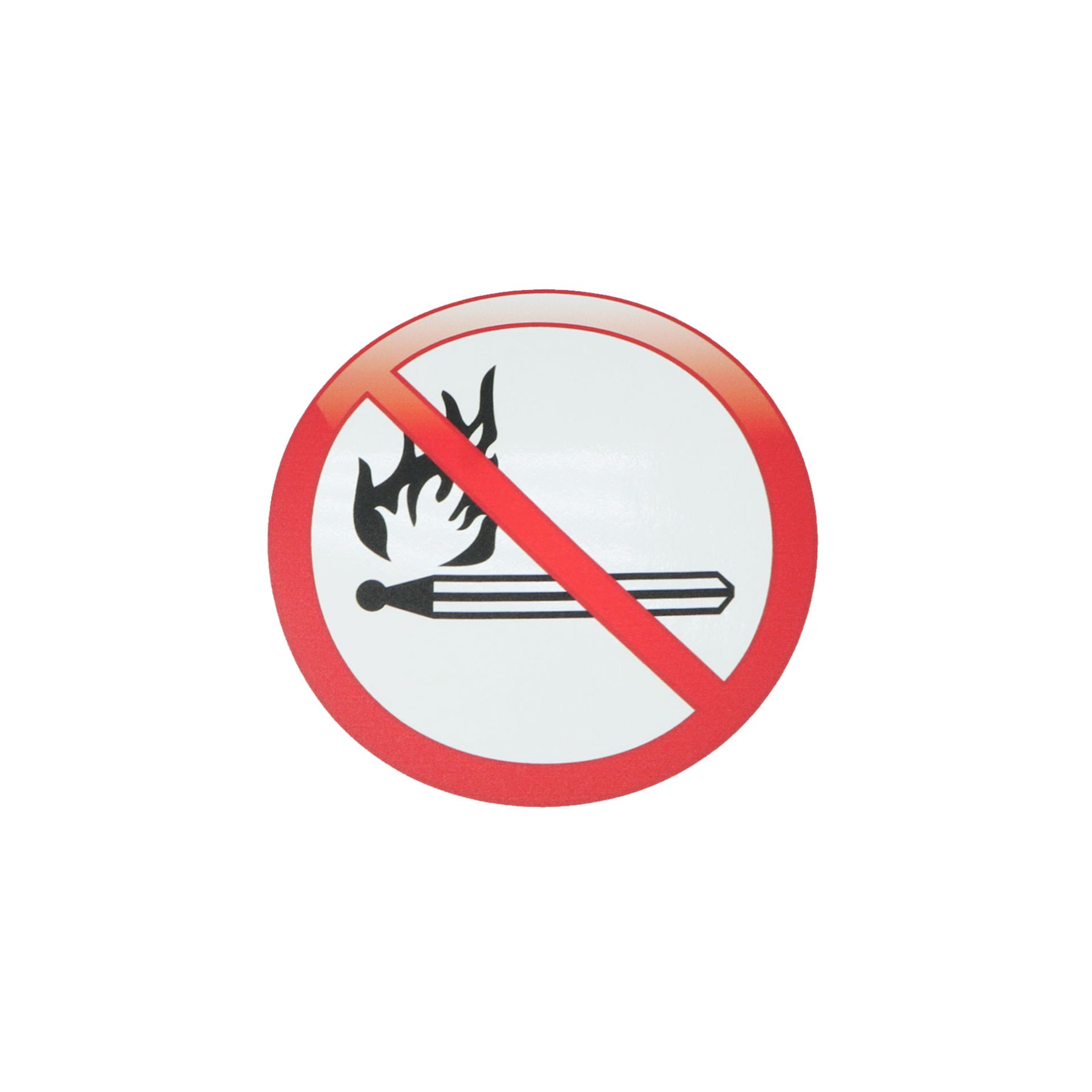 Office 1 Pictogram Label “No Open Fire”, 111 x 111 mm