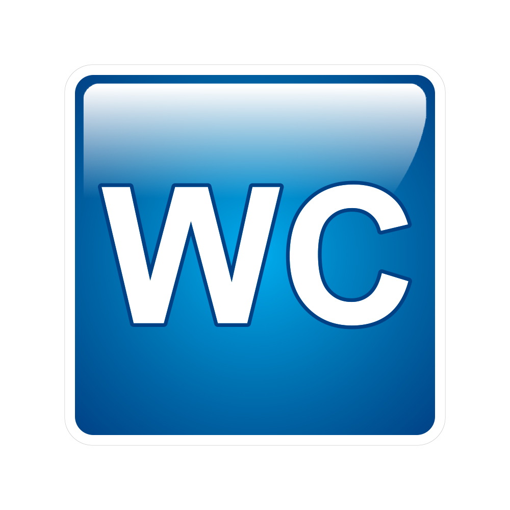 Office 1 Self-adhesive label, pictogram “WC”