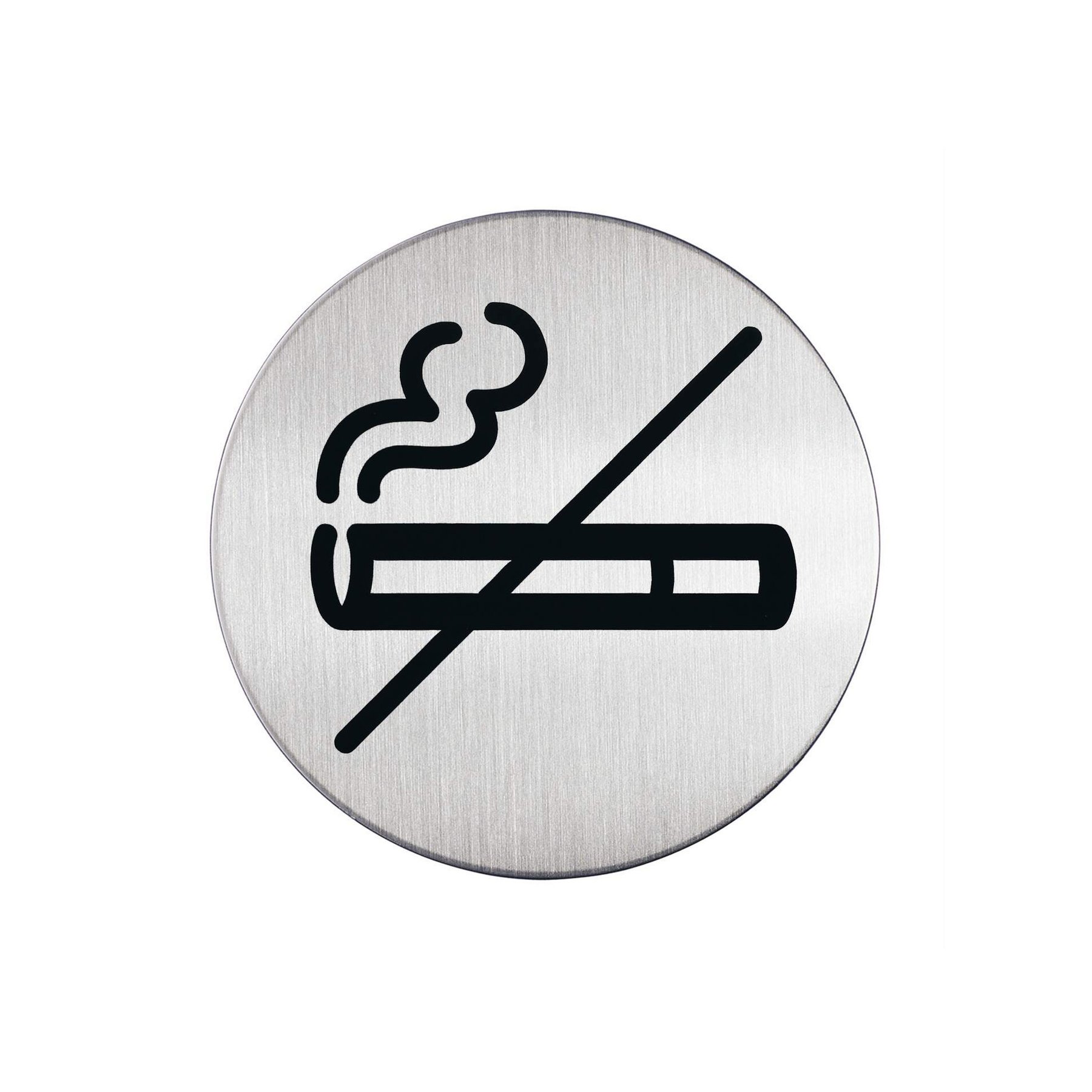Durable Pictogram - No smoking, aluminum, diameter 83 mm