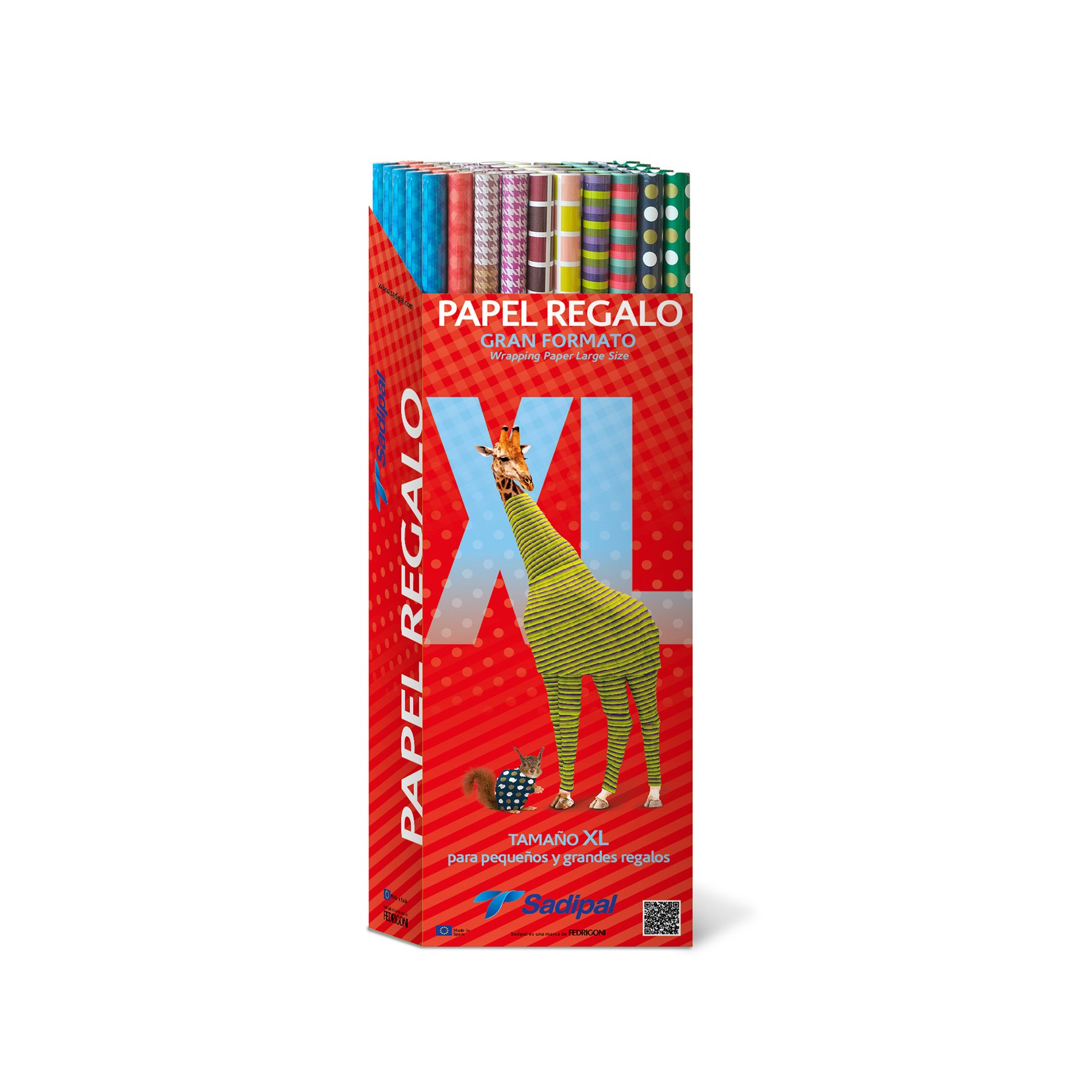 Fabriano Wrapping Paper Ribbed Craft XL, 50 g/m2, 1 x 2 m, assorted