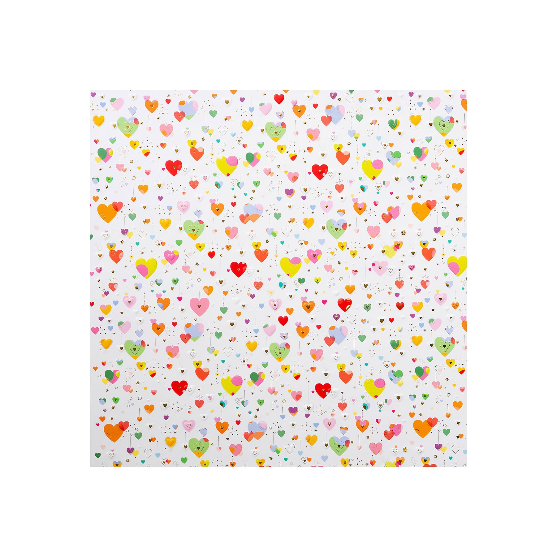 Goldbuch Wrapping Paper - Hearts, 50 x 70 cm
