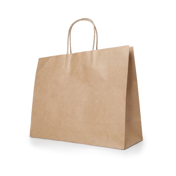 Hi!dea Bag, kraft paper, brown, 400 x 340 x 110 mm, 50 pieces