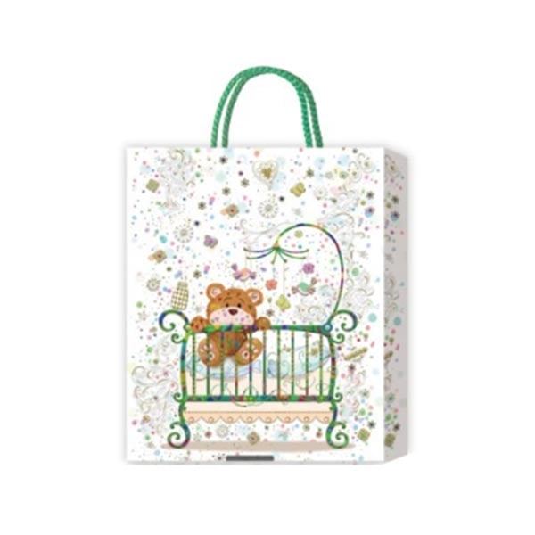 Gift bag, crib, for baby, 31 x 42 x 12 cm