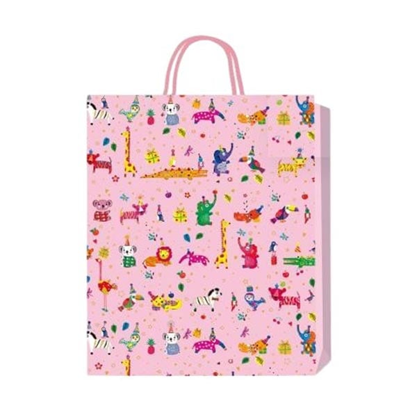 Gift Bag, children’s, 18 x 23 x 8 cm, pink