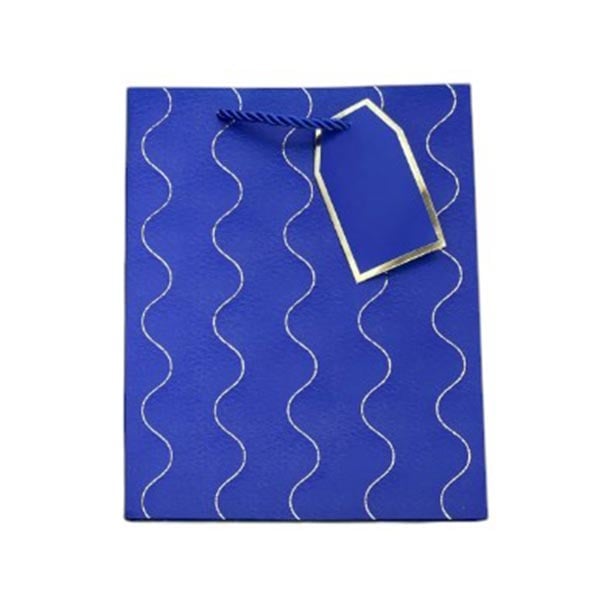 Gift bag, 26 x 32 x 10 cm, blue