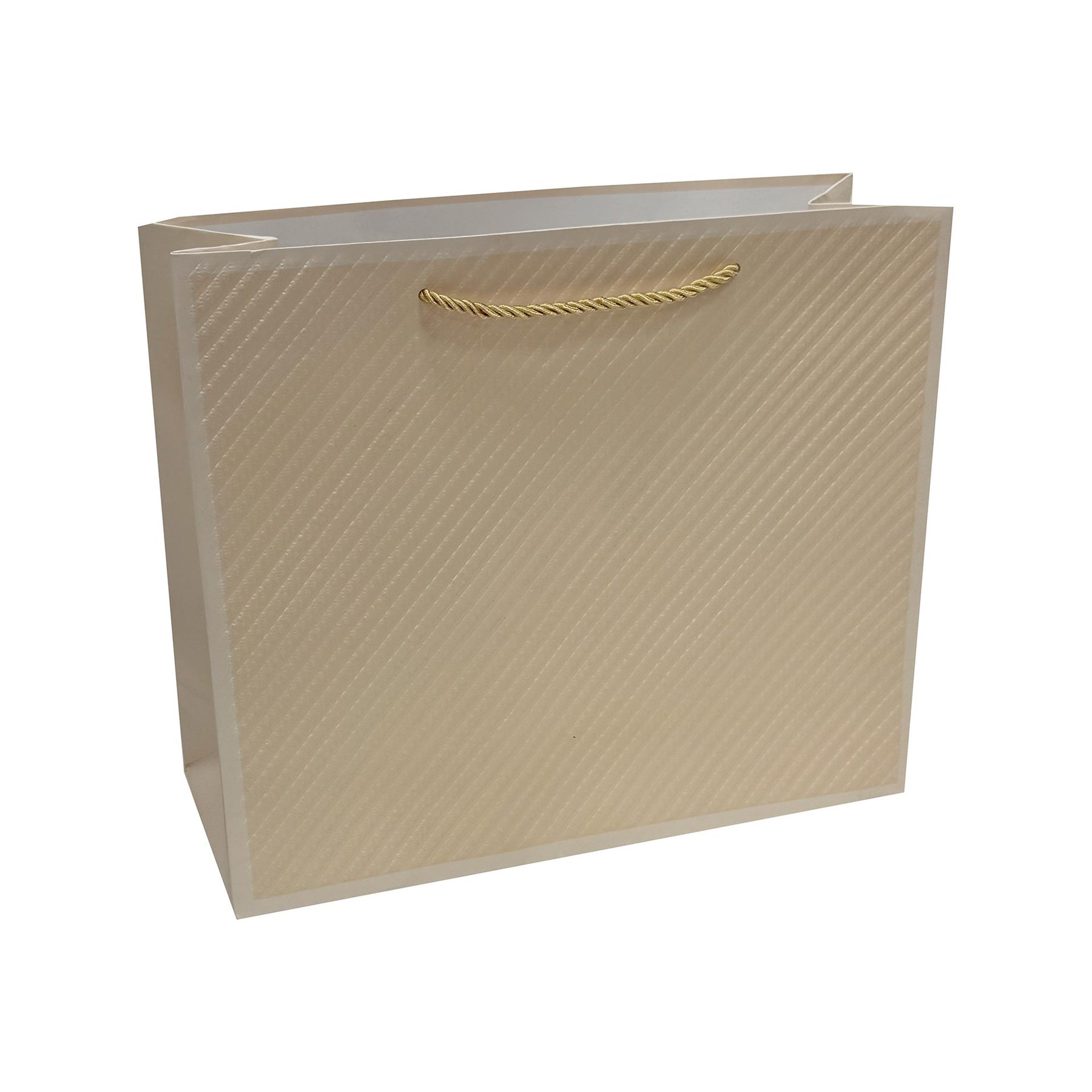 Gift bag, 23 x 17.7 x 10 cm, beige