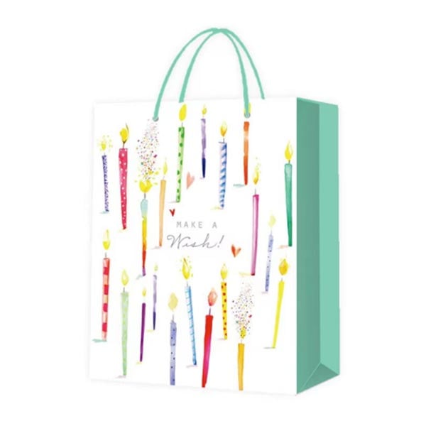 Gift bag Happy Birthday, candles, 30 x 41.5 x 12 cm