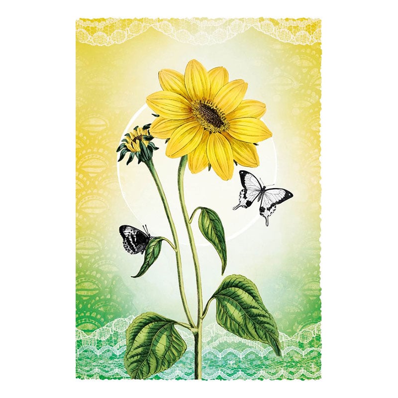 Gespaensterwald Card Silver Line, Flower