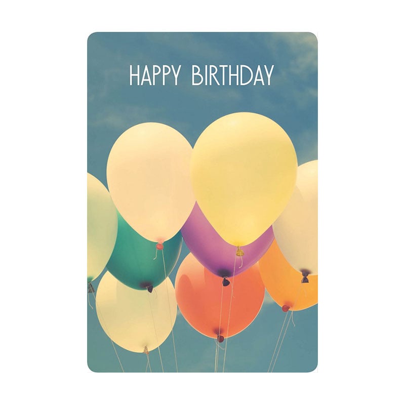Gespaensterwald Tag card, balloons
