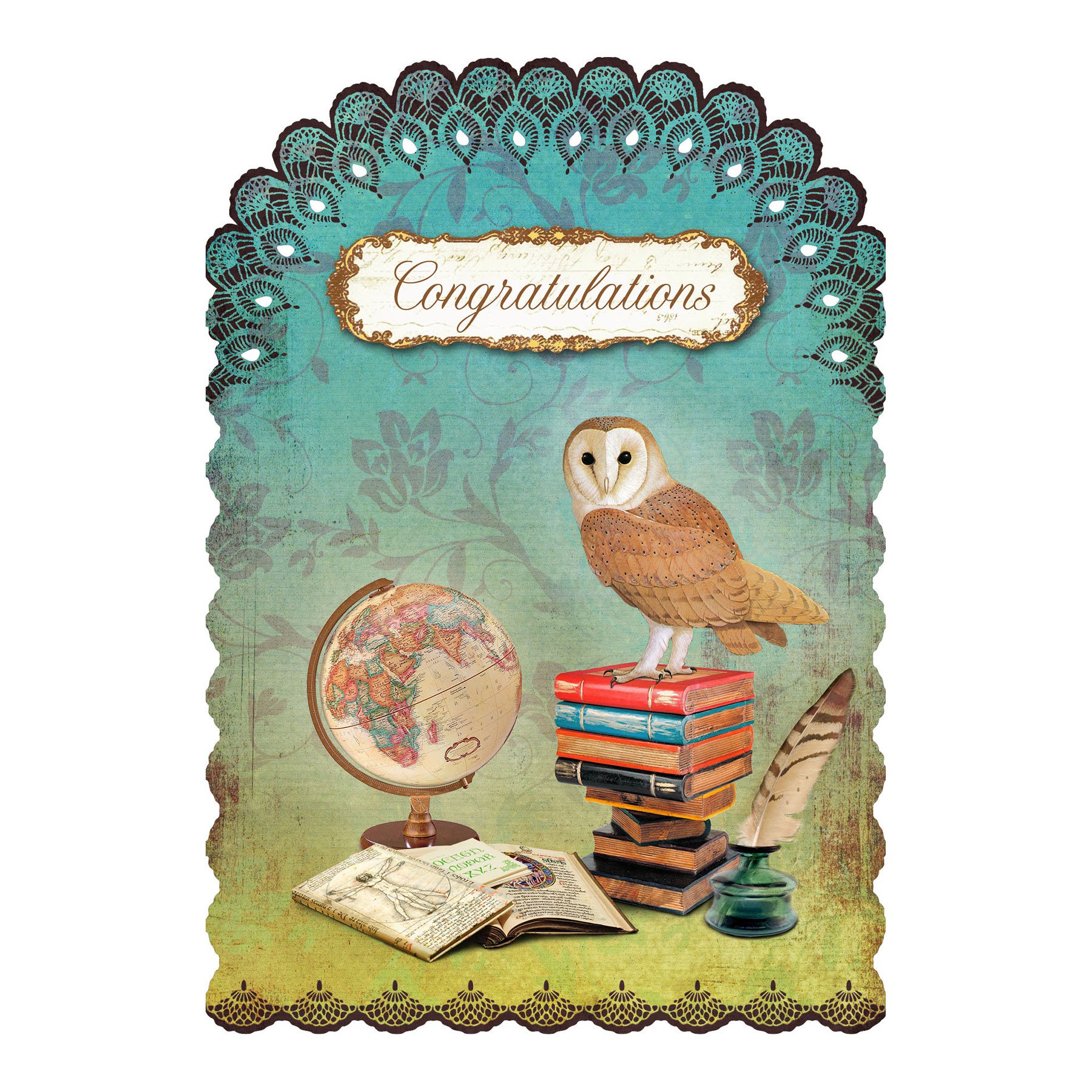 Gespaensterwald Card Romantique, Congratulations, owl