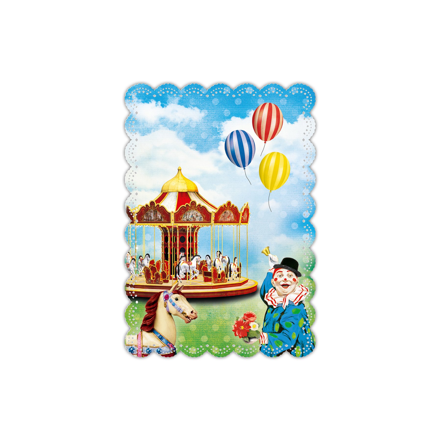 Gespaensterwald Card Romantique, clown