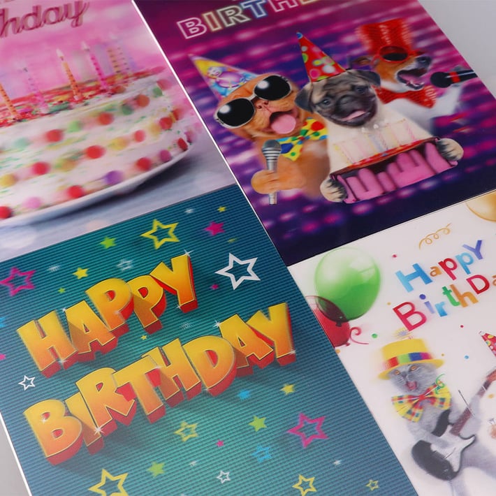 Festa Greeting Card, Happy Birthday, assorted, 1 pc