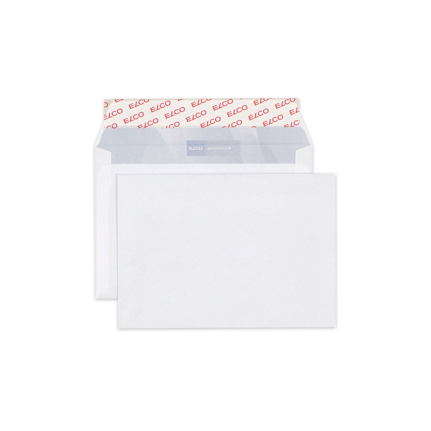 Elco Envelope, C6, 114 x 162 mm, 80 g, straight flap with self-adhesive strip, white, 200 pieces