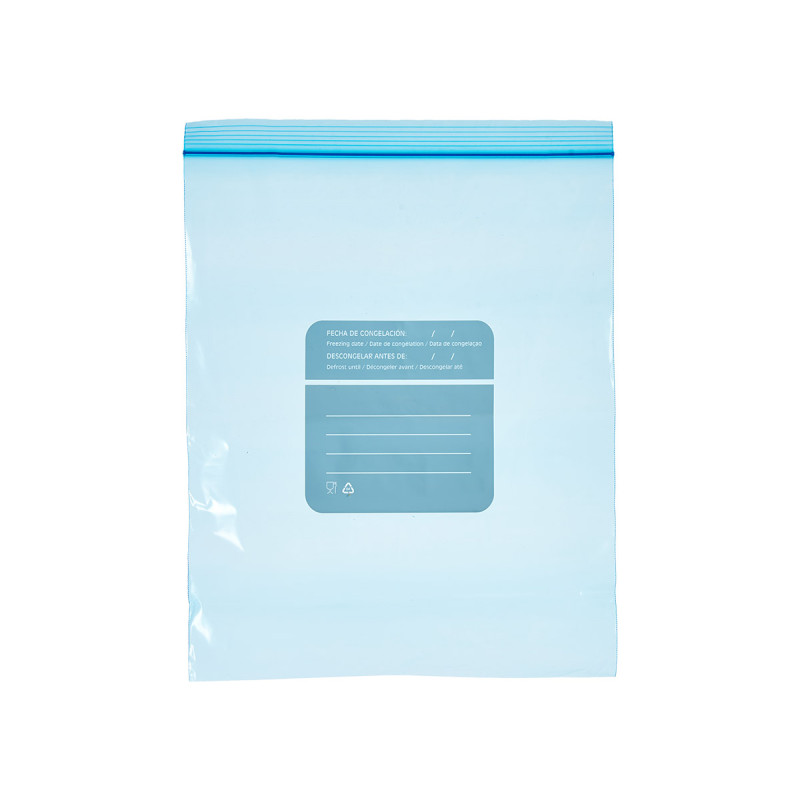 Leknes freezer bags, with zipper, medium, 25 x 30+2 cm, 15 pcs