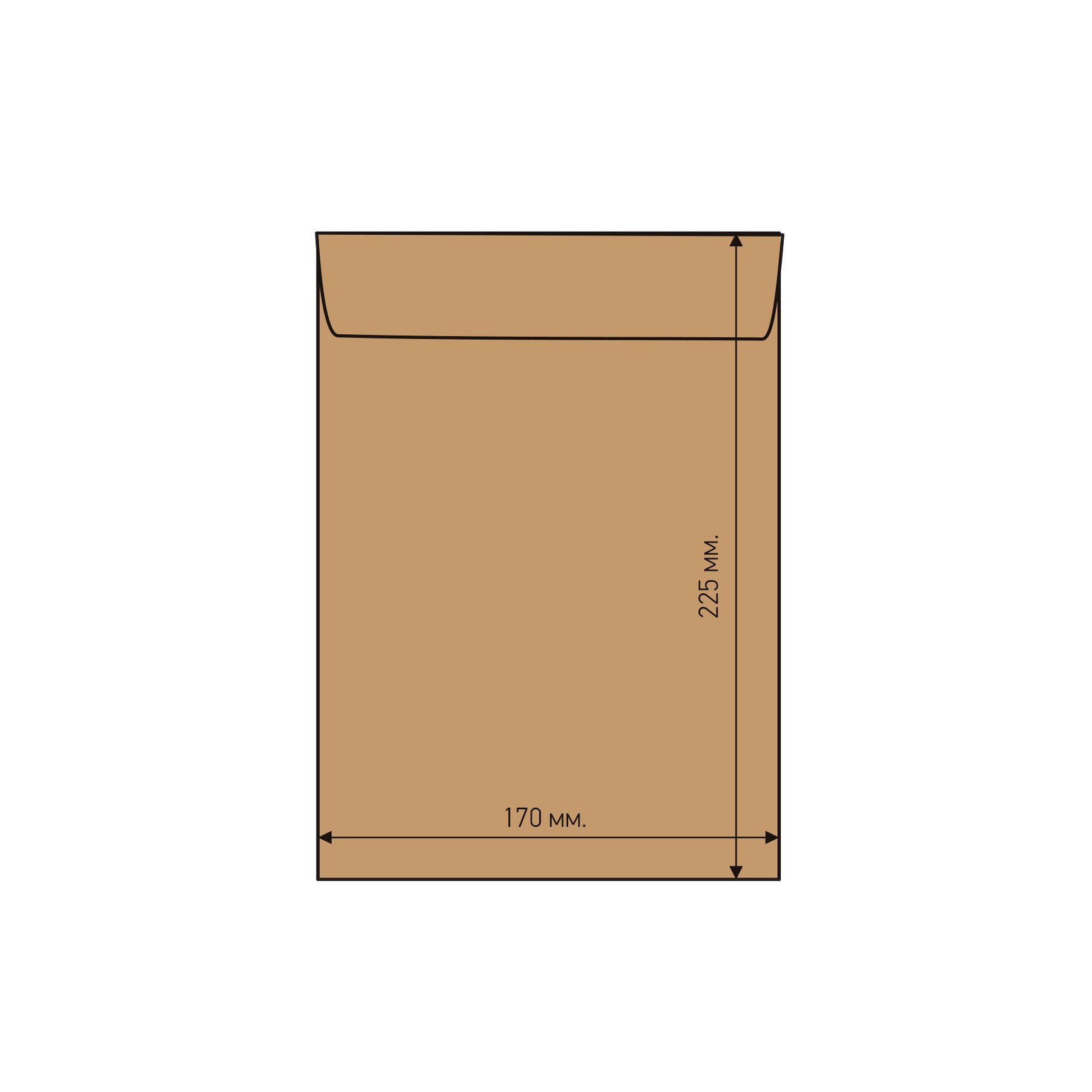 Airpoc Bubble mailer C/13, 225 x 175 mm, self-seal, brown