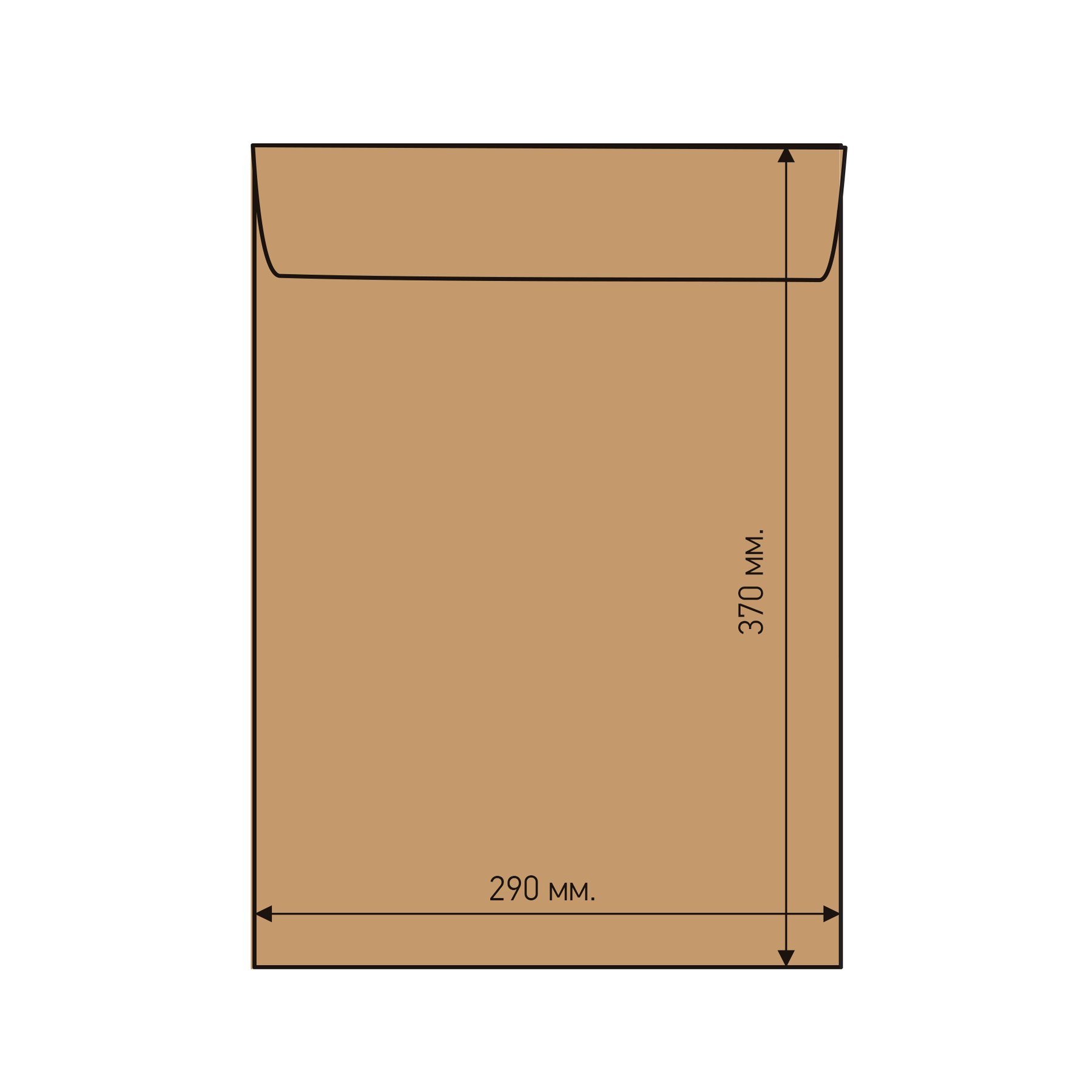 Airpoc Bubble mailer H/18, 370 x 290 mm, self-adhesive, brown