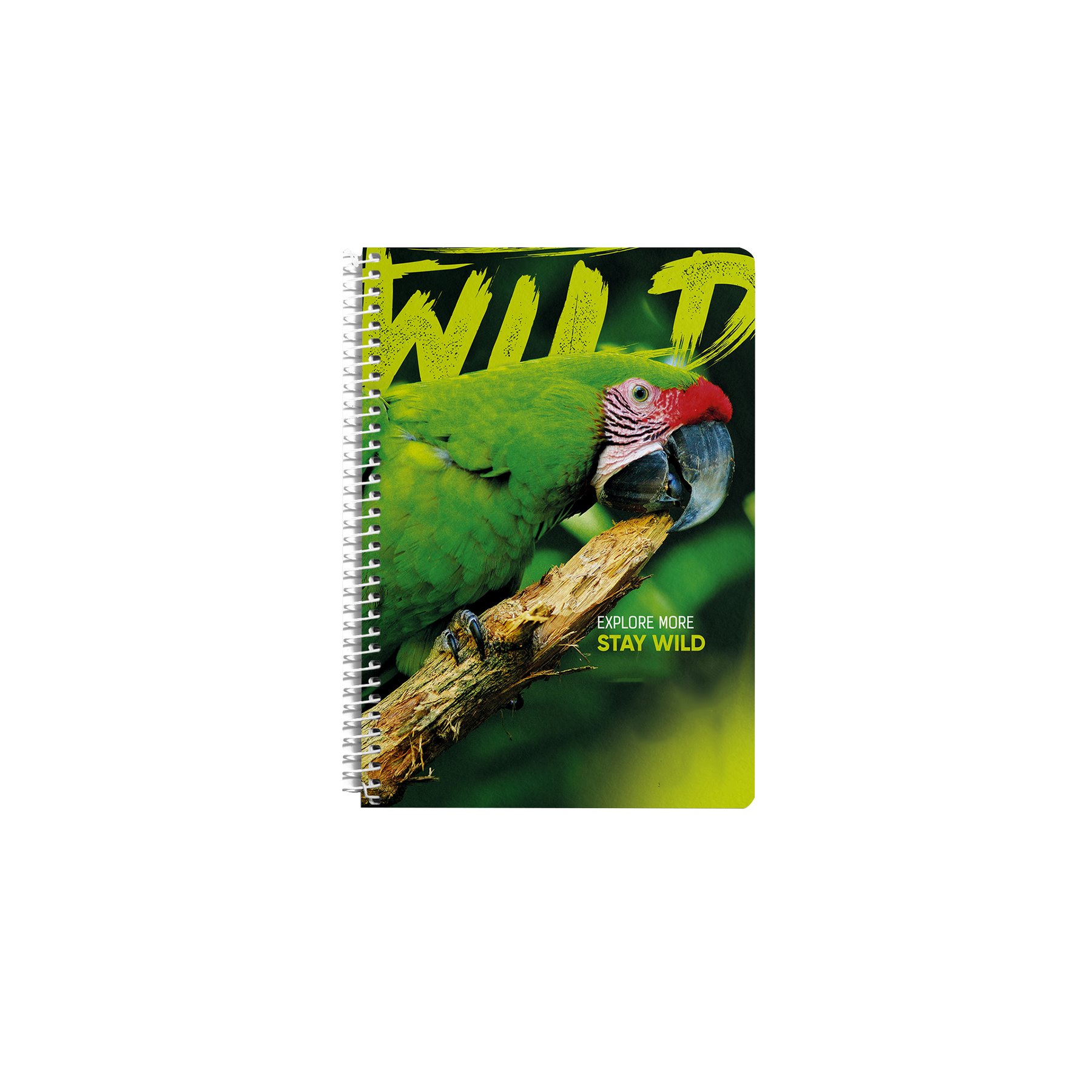 Notebook, A4, squared, offset paper, spiral, softcover, 80 sheets