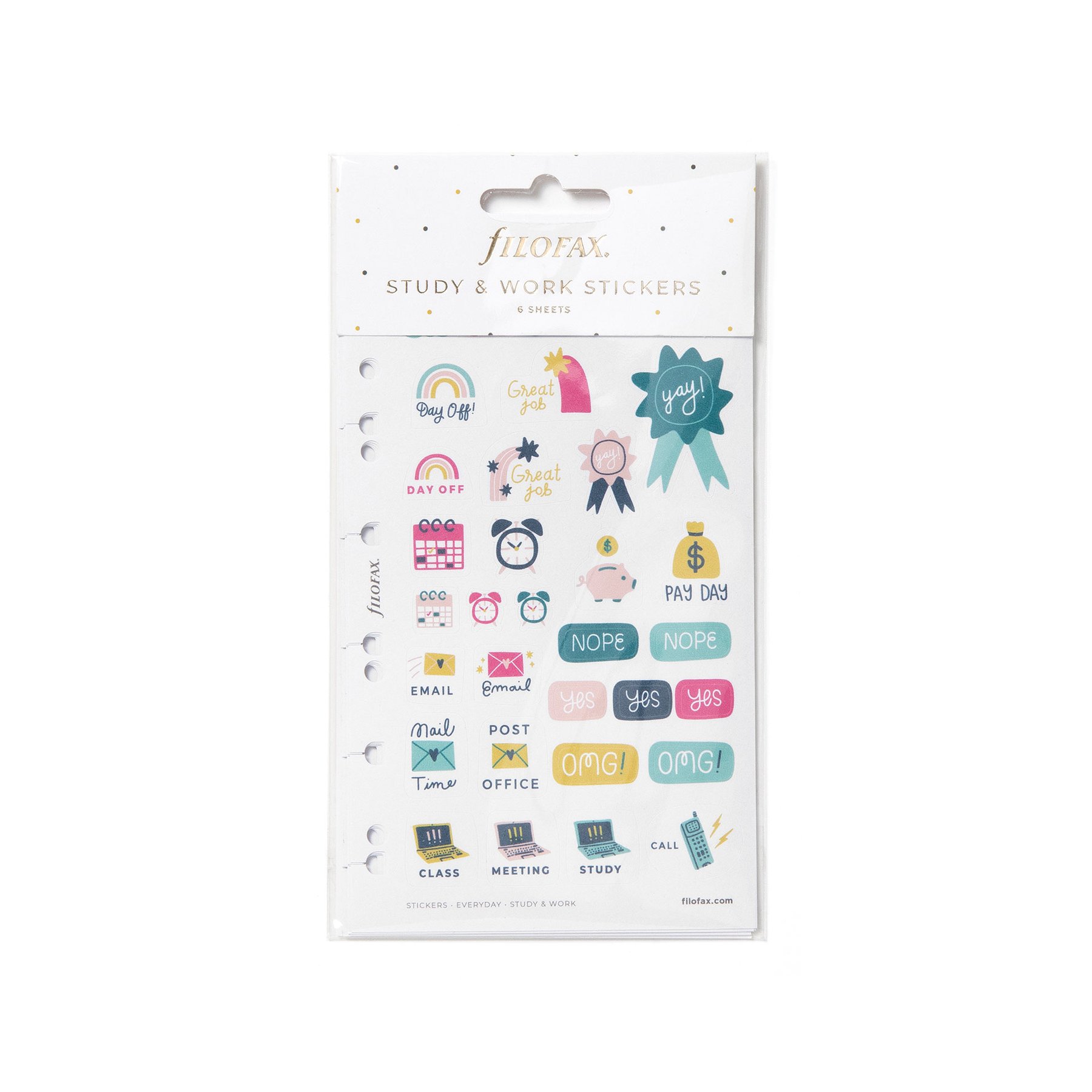Filofax Stickers Everyday Study and Work
